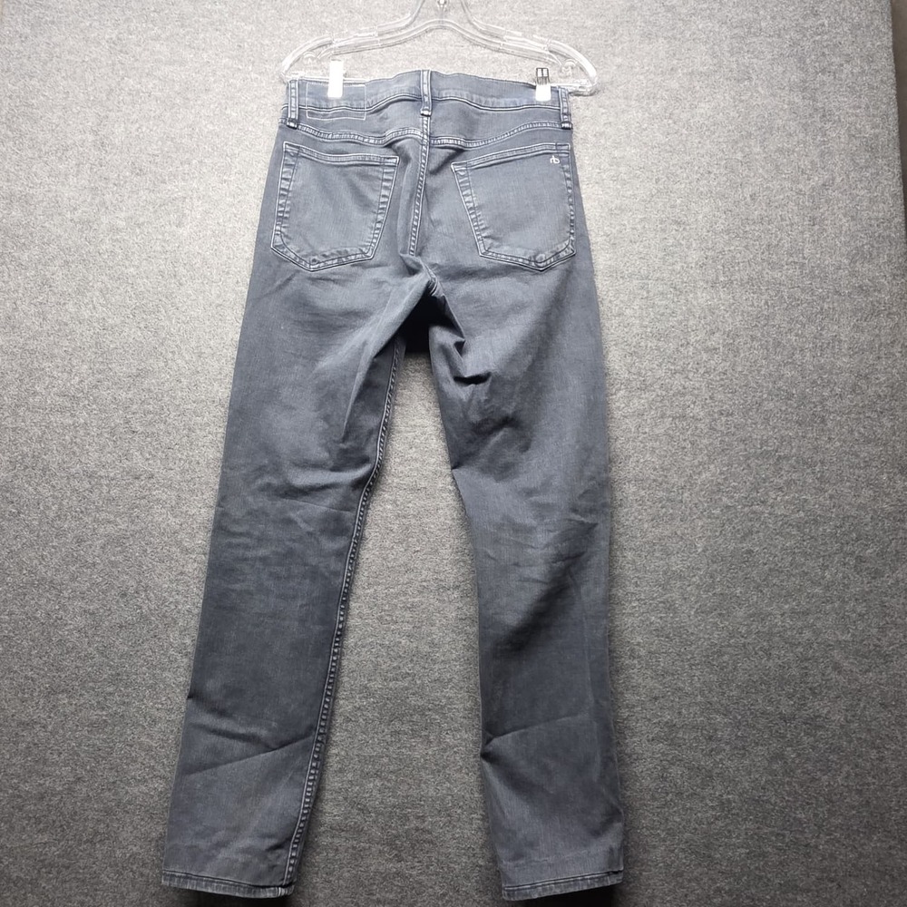 rag & bone New York Men's Fit 2 Slim Jeans 30x32 Gray Charcoal Stretch Denim